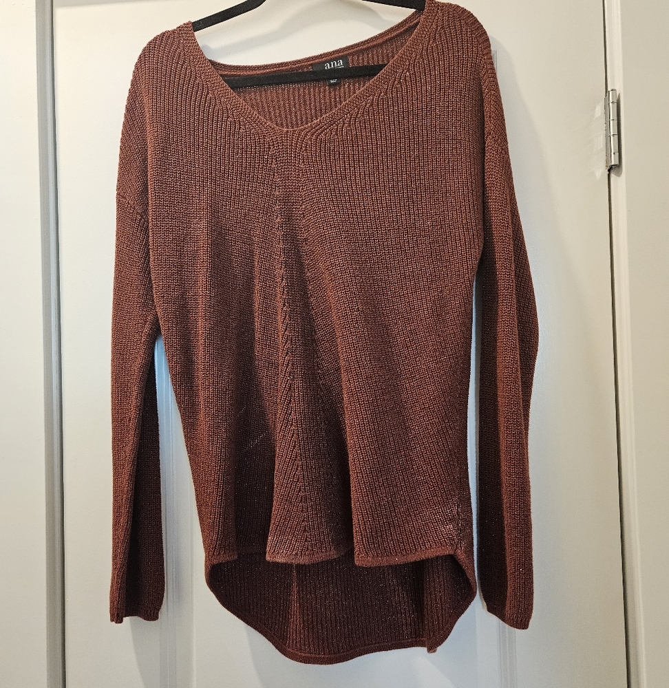 Burgundy Sweater with Glitter